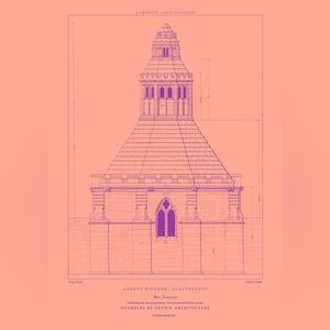 Architectural Print: Abbots Kitchen West Elevation/ Size A2